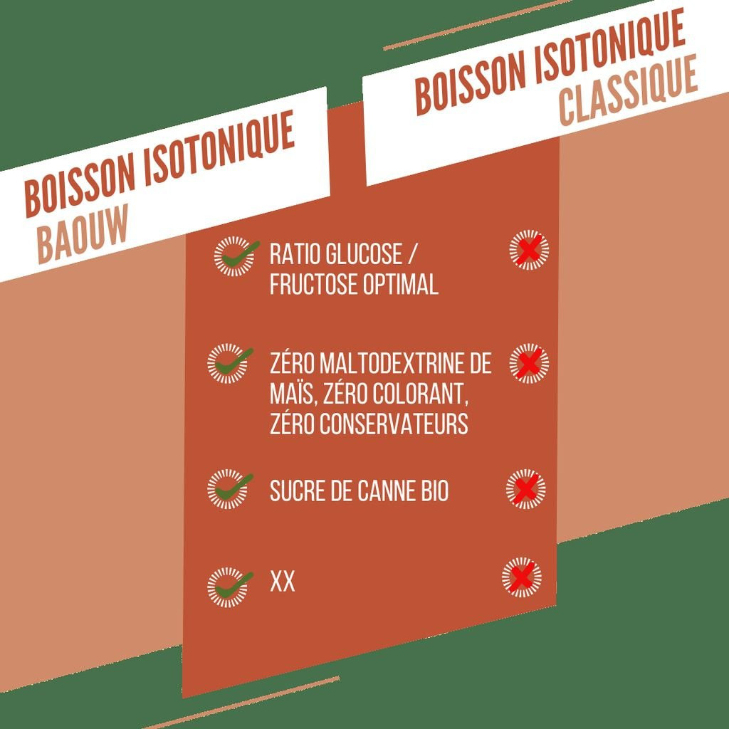 Baouw Energy Drink Pêche-Romarin 45 g