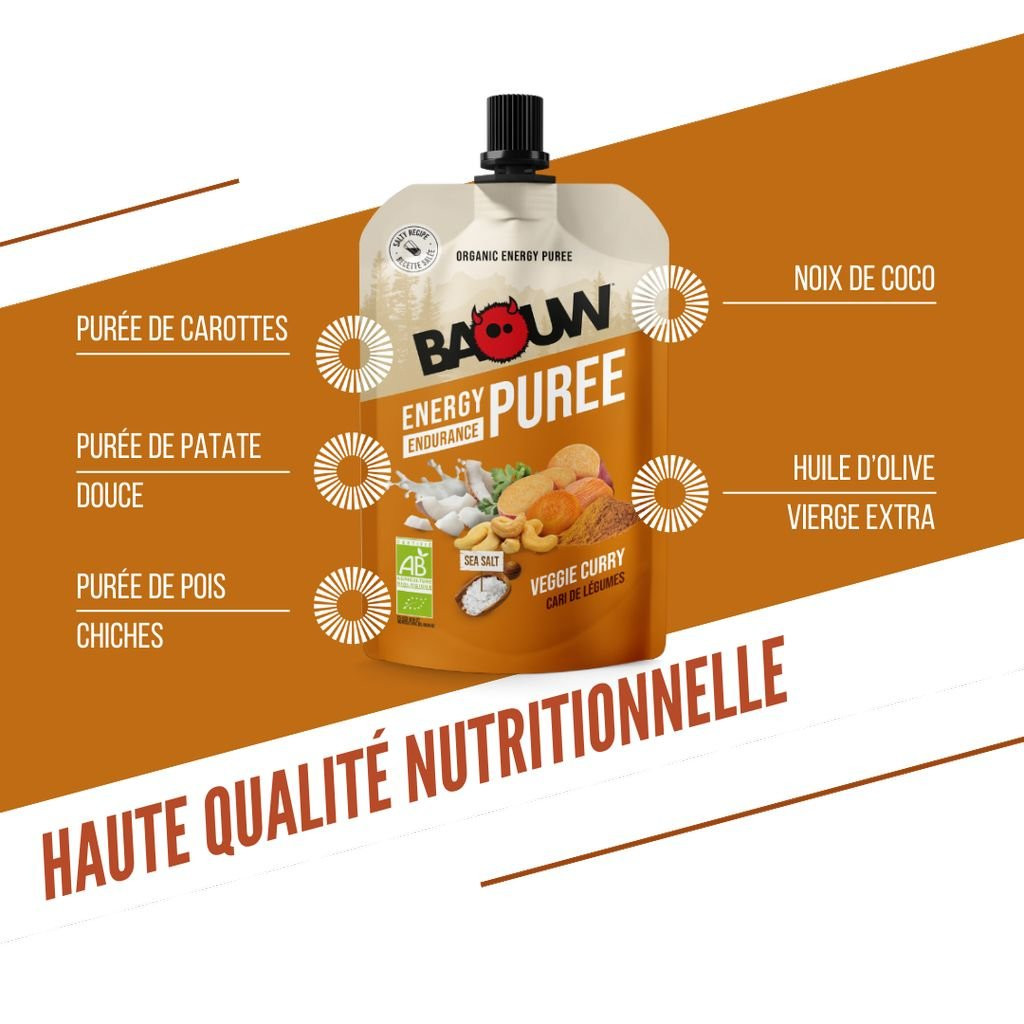 Baouw Purée Bio Cari de légumes