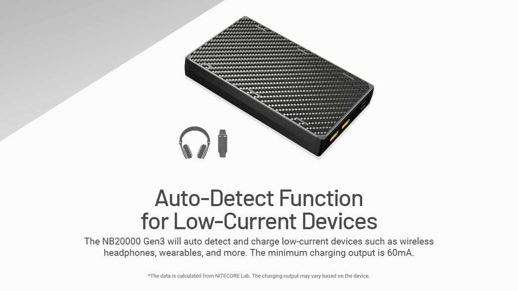 Nitecore NB20000 GEN3 Ultra Lightweight Power Bank