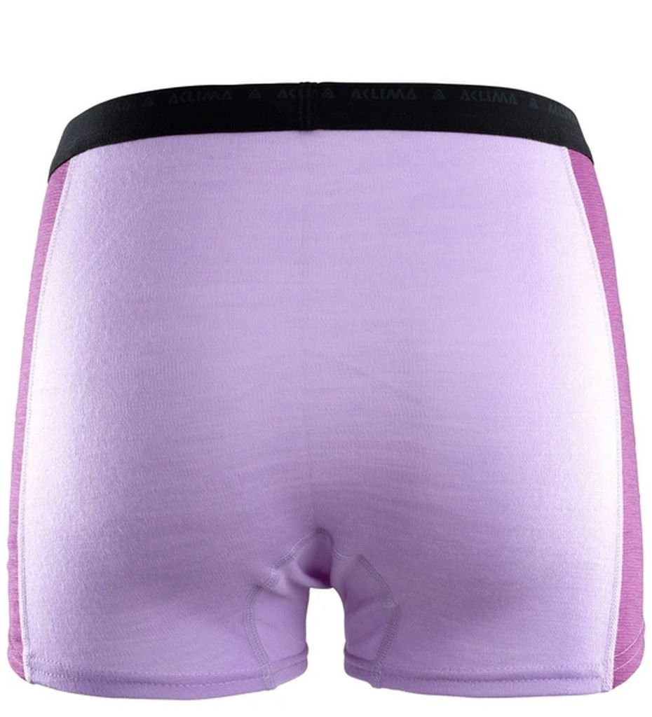Shorty en laine mérinos Aclima WarmWool Hipster Woman-Rose/Purple Rose 