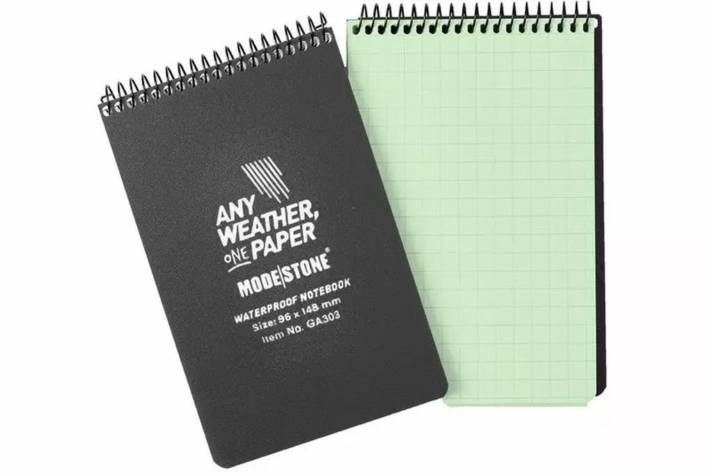 Waterproof and phosphorescent notebook Modestone Waterproof Glowpad 96x148 cm-Noir