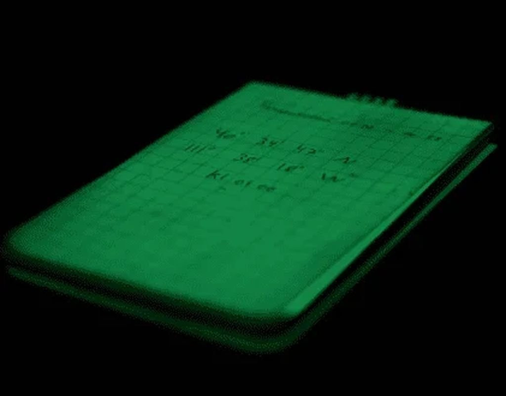 Waterproof and phosphorescent notebook Modestone Waterproof Glowpad 96x148 cm-Noir