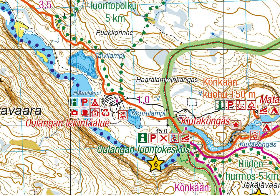 Ruka Oulanka Beartrail Outdoor Map 1 50 000 Ruka Oulanka Beartrail Outdoor Map 1 50 000