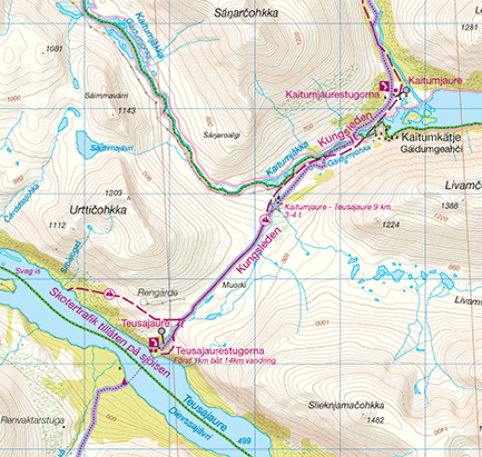 Carte & Guide Kungsleden n°2 : Kebnekaise - Saltoluokta