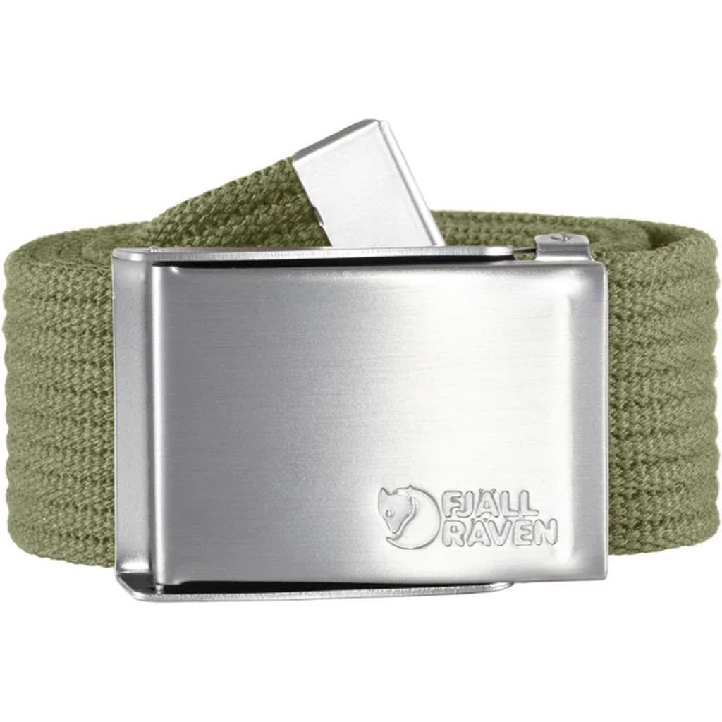 Belt with a metal buckle Fjällräven Canvas Belt - Vert armée/Green