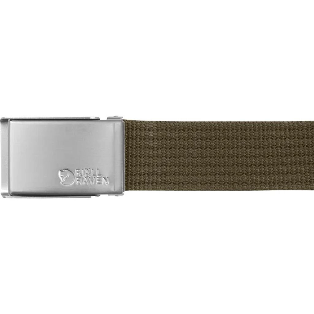 Belt with a metal buckle Fjällräven Canvas Belt - Dark/Olive