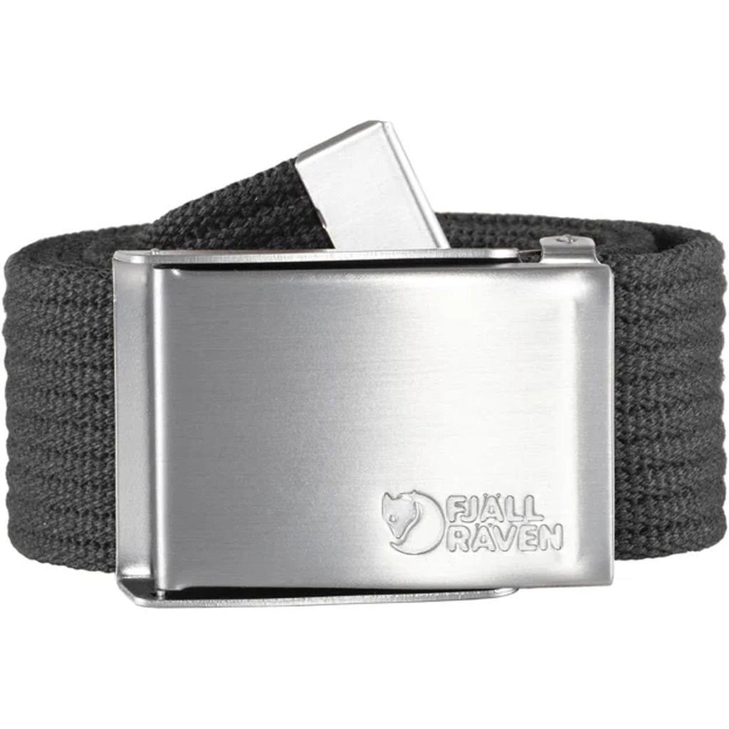 Belt with a metal buckle Fjällräven Canvas Belt - Gris Foncé/Dark Grey