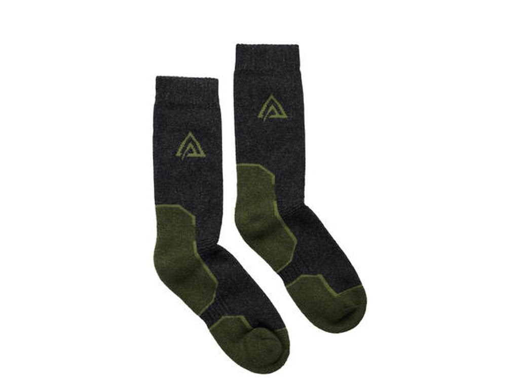 Chaussettes chaude en laine mérinos Aclima WarmWool Socks-Olive/Gris
