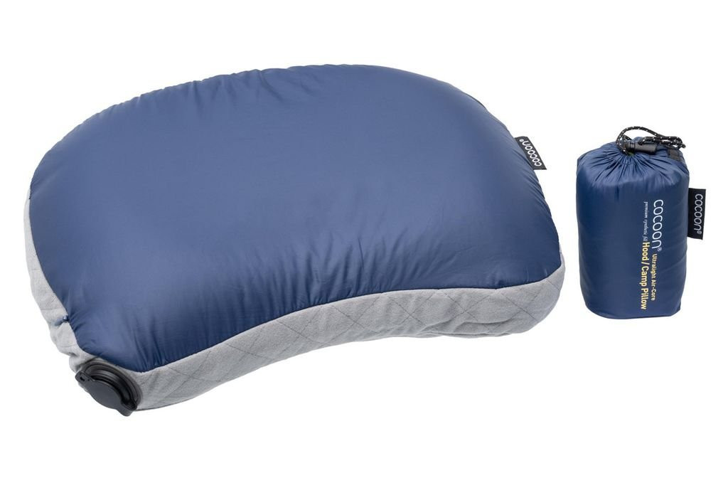 Cocoon Air-Core Hood/Camp Pillow Ultralight - Bleu foncé