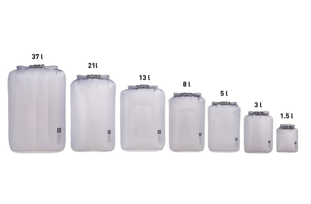 Ultra-light, waterproof storage bag Cocoon Drybag Hyperlight - Gris/Coral Grey