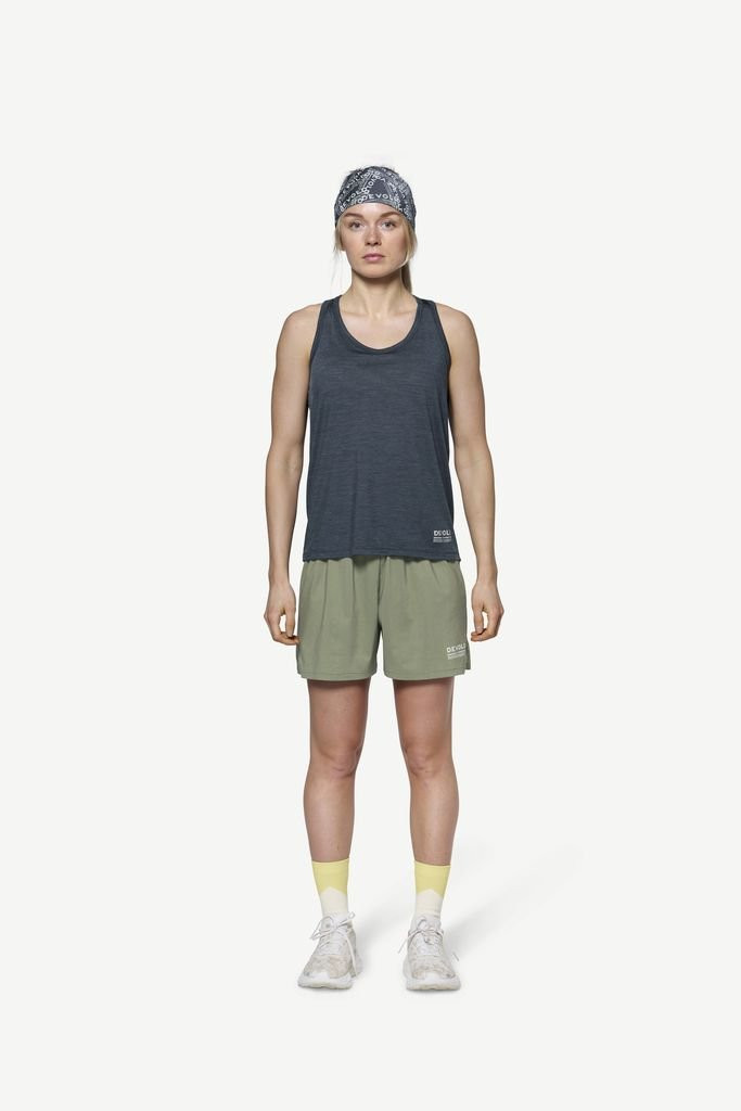 Ultra-lightweight merino wool tank top Devold Endurance Merino 130 Singlet Woman - Night