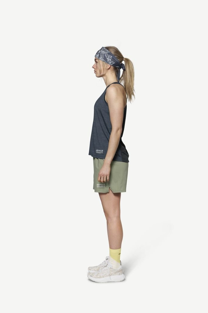 Ultra-lightweight merino wool tank top Devold Endurance Merino 130 Singlet Woman - Night