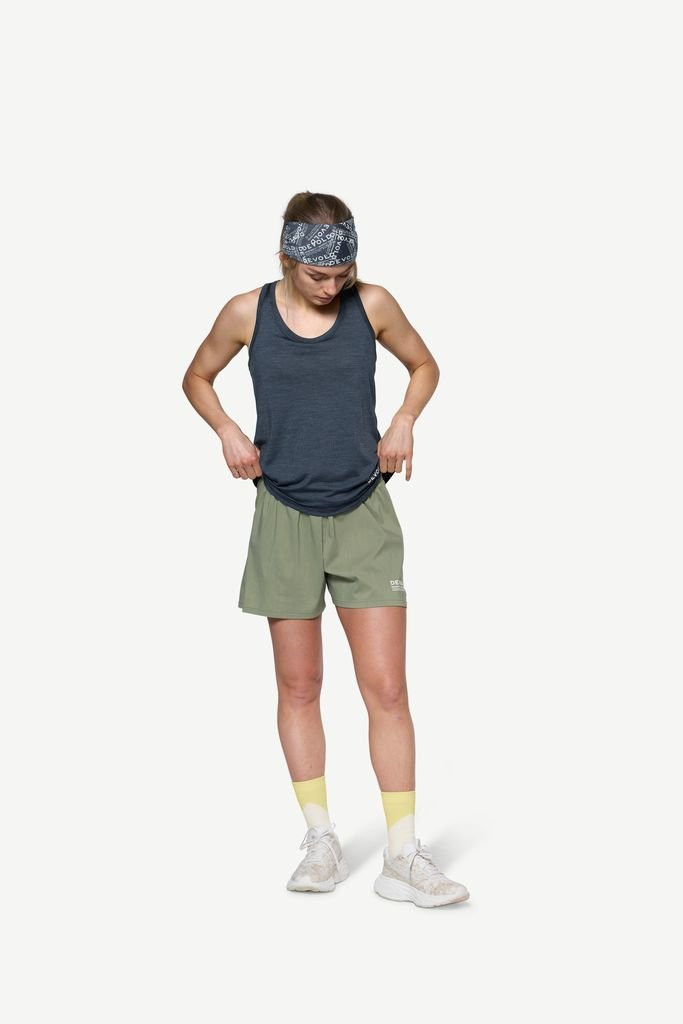 Ultra-lightweight merino wool tank top Devold Endurance Merino 130 Singlet Woman - Night