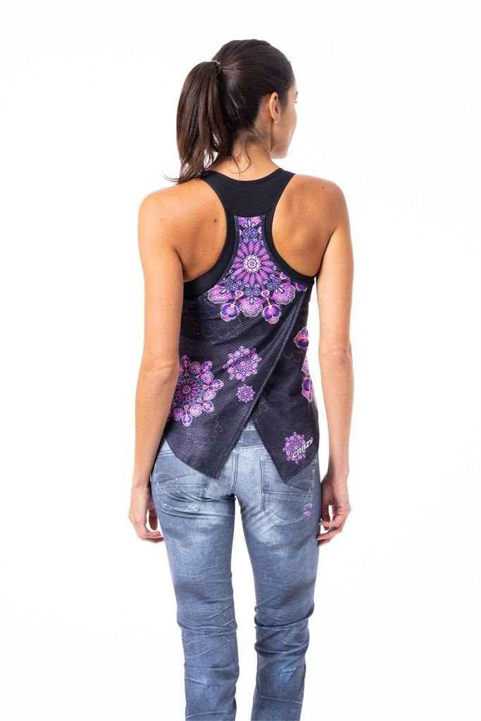 Tank top made from ultra-lightweight, breathable fabric Crazy Top Break Woman - Mandala