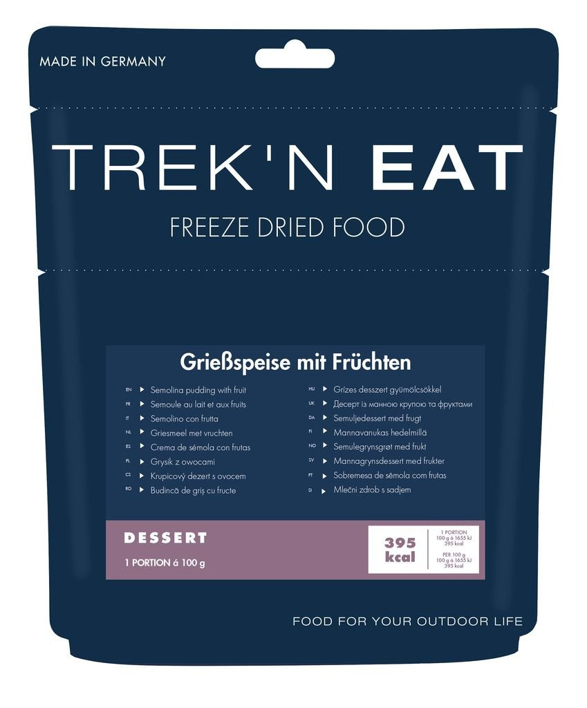 Semoule au lait et aux fruits - Trek'n Eat