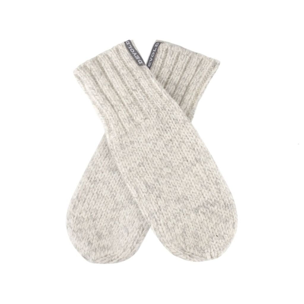 Devold Nansen Wool Mitten in pure new wool-Grey