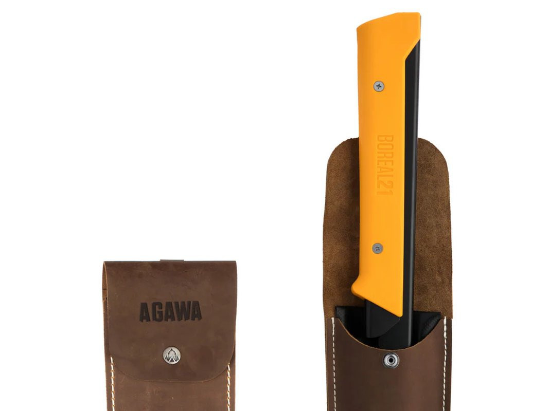 Etui en cuir Agawa Canyon 21" Crazy Horse Leather Sheath 