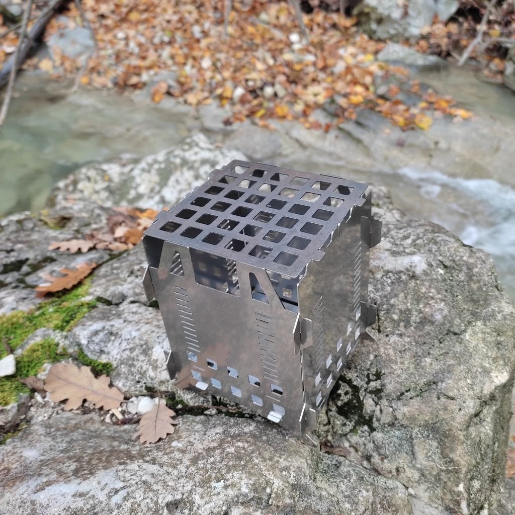 Fabogliss Grille haute pour réchaud à bois