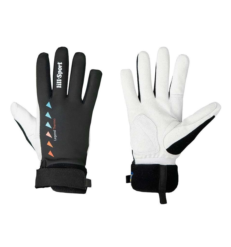 Warm synthetic leather gloves Lillsport Legend Thermo-Black