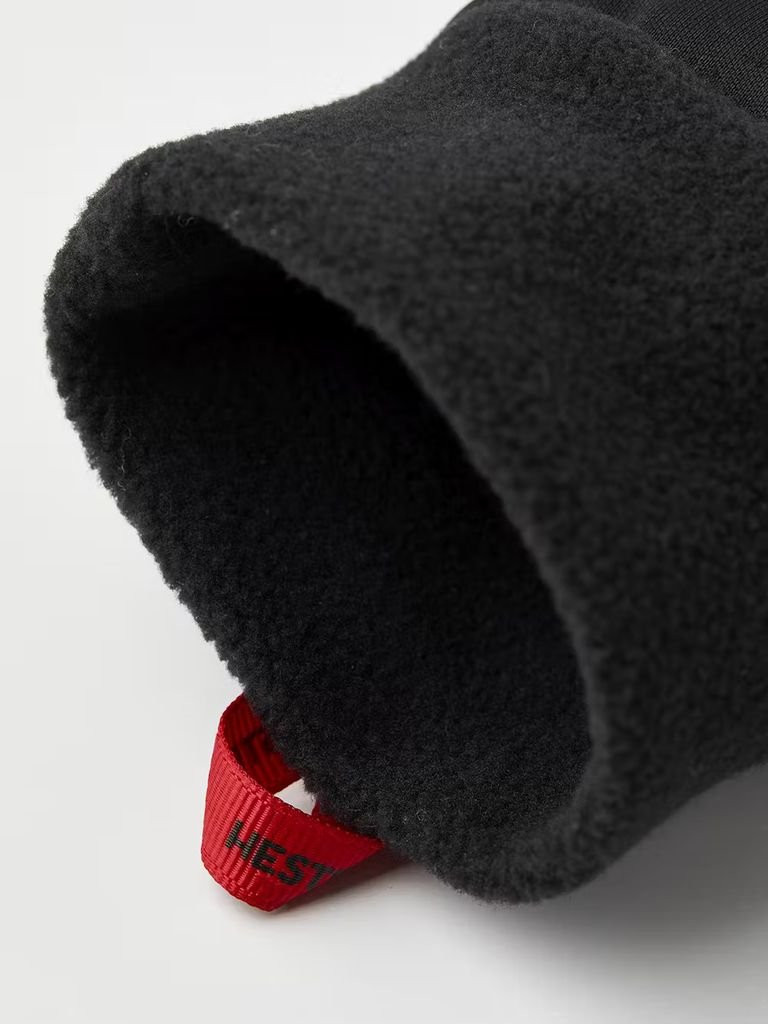 Warm tactile fleece gloves Hestra Windshield Liner Gloves-Noir