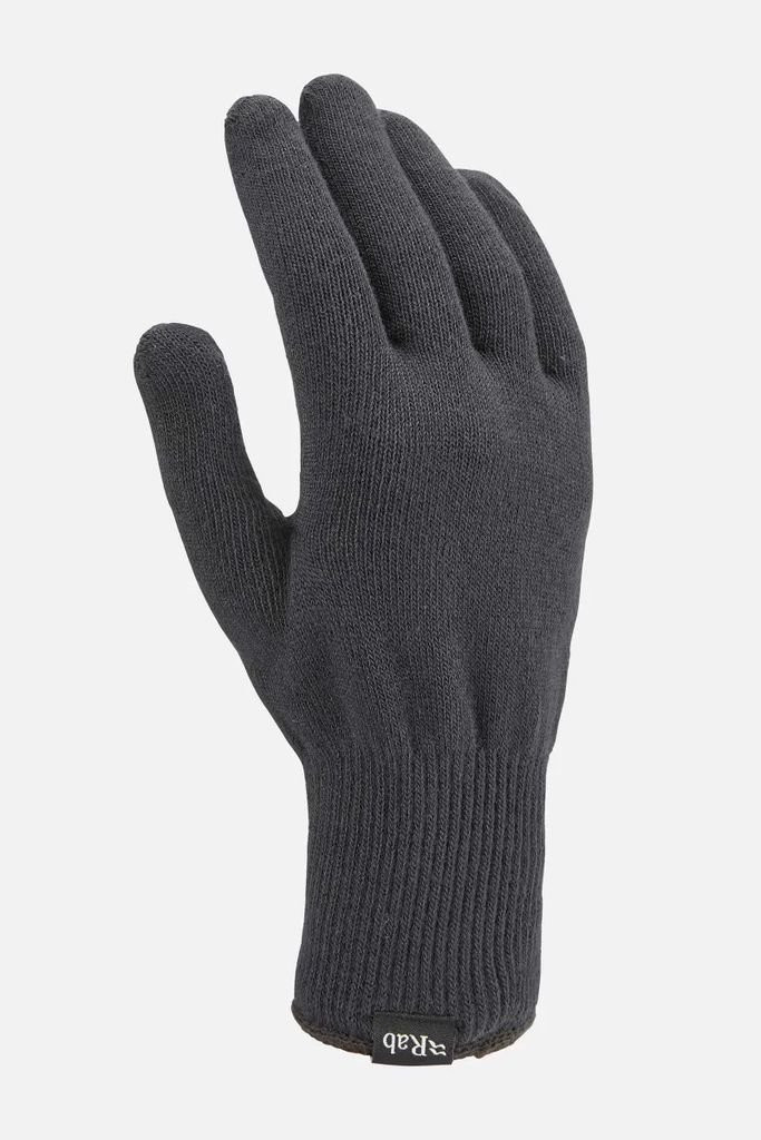 Gants chauds et légers en Thermolite® Rab Stretch Knit Gloves-Noir