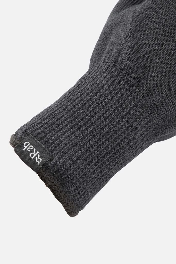 Gants chauds et légers en Thermolite® Rab Stretch Knit Gloves-Noir