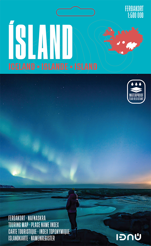 Carte touristique Islande 1:500 000 Ferdakort