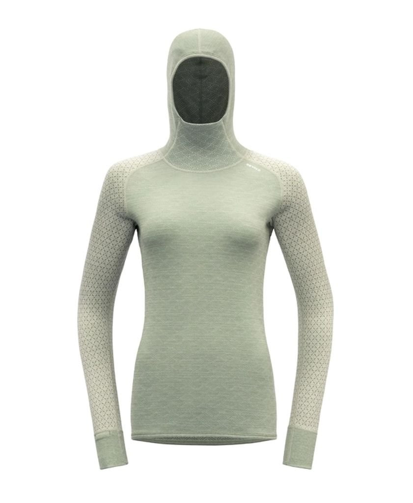 Soft, comfortable underwear Devold Kvitegga Merino 230 Hoodie Woman-Raw White