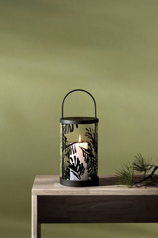 Teemu Järvi – Lanterne à bougie verre/métal Conifer 37 cm