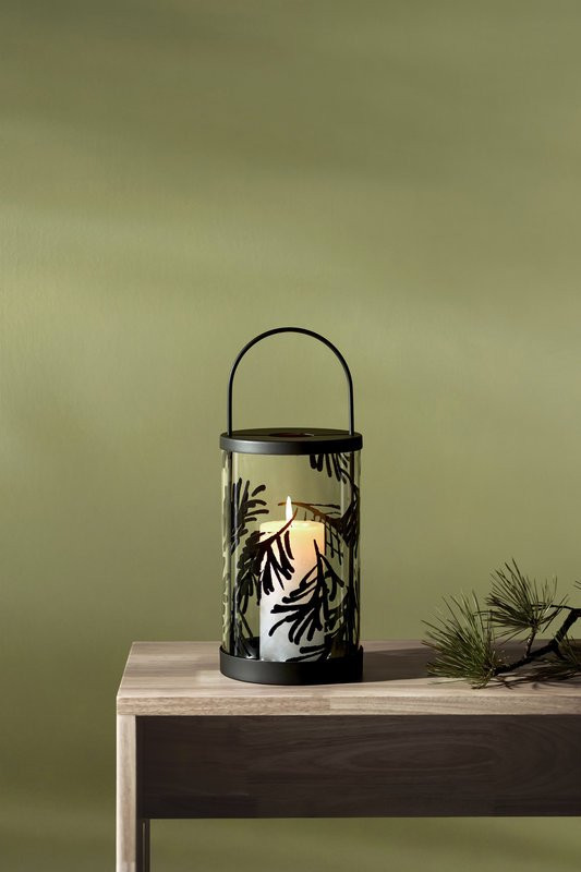 Teemu Järvi – Lanterne à bougie verre/métal Conifer 37 cm