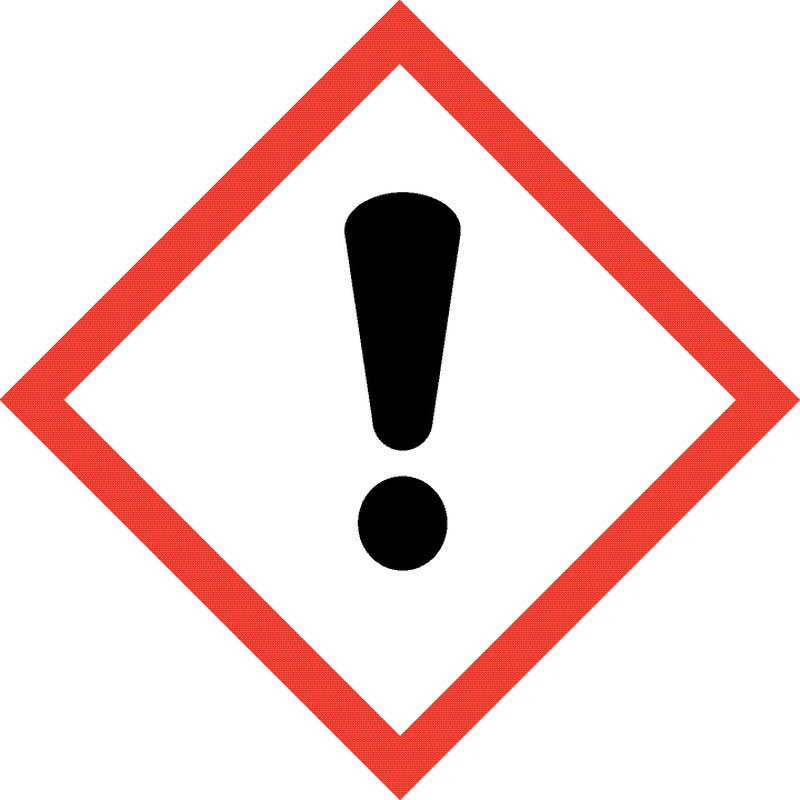 GHS07 - Point d'exclamation : Dangereux pour la santé/Dangereux pour la couche d'ozone
