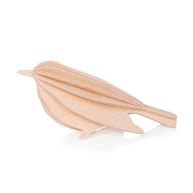 Oiseau en bois Lovi Bear Natural Wood - Bois Naturel