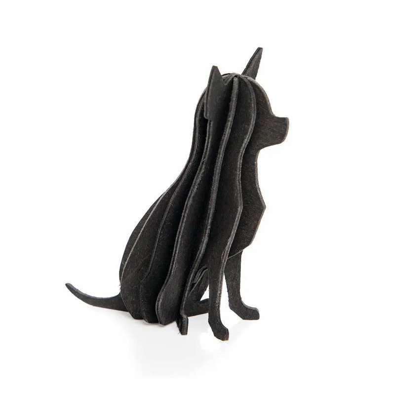 Lovi chien Chihuahua en bois décoratif en bois de bouleau