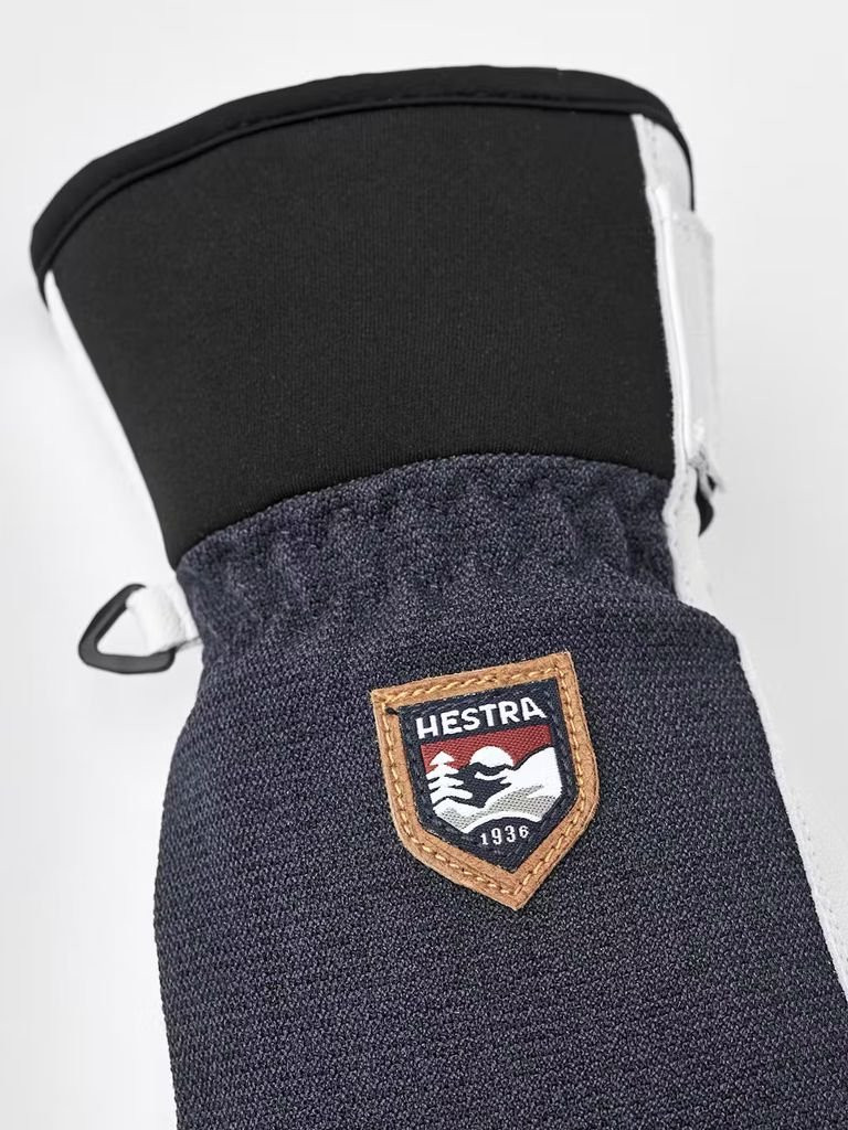 Warm, robust leather mittens Hestra Army Leather Patrol Mitt-Bleu Marine/Navy