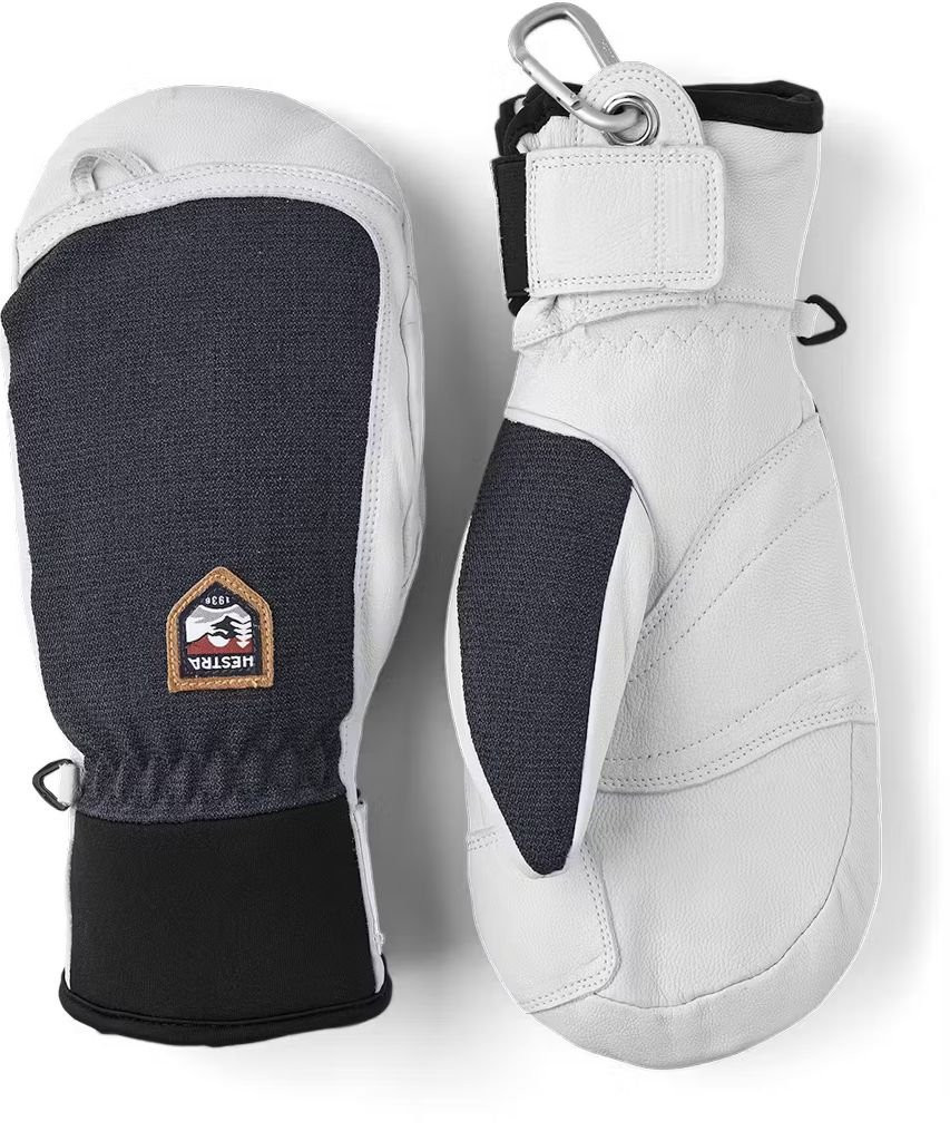Warm, robust leather mittens Hestra Army Leather Patrol Mitt-Bleu Marine/Navy