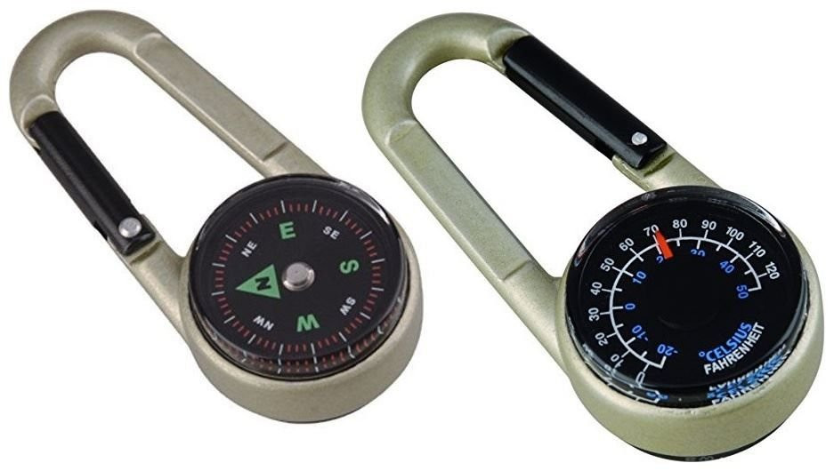 Munkees Carabiner Compass with Thermometer