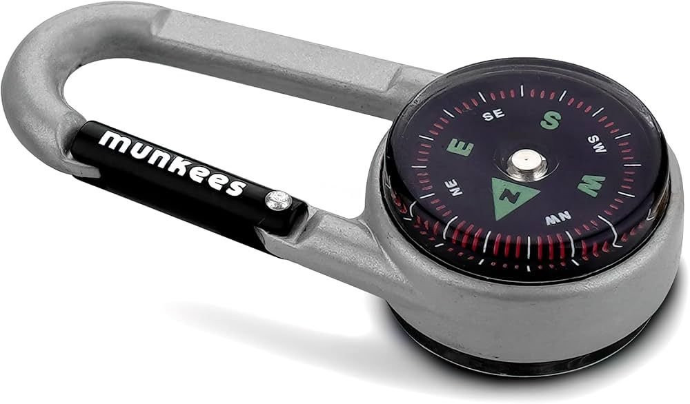Munkees Carabiner Compass with Thermometer