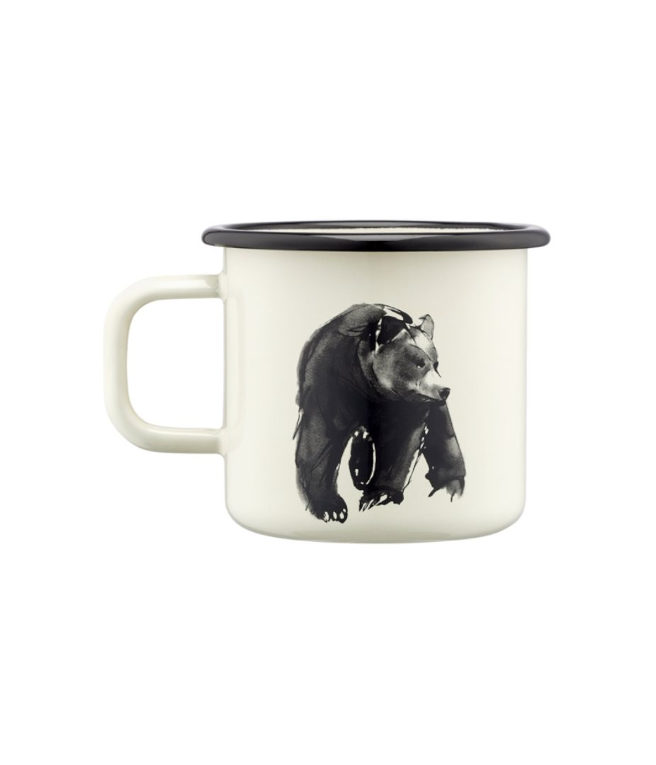 Tasse en émail Muurla Enamel Mug 3,7dl Ours / Bear