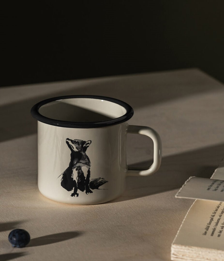 Tasse en émail Muurla Enamel Mug 3,7dl Renard / Fox