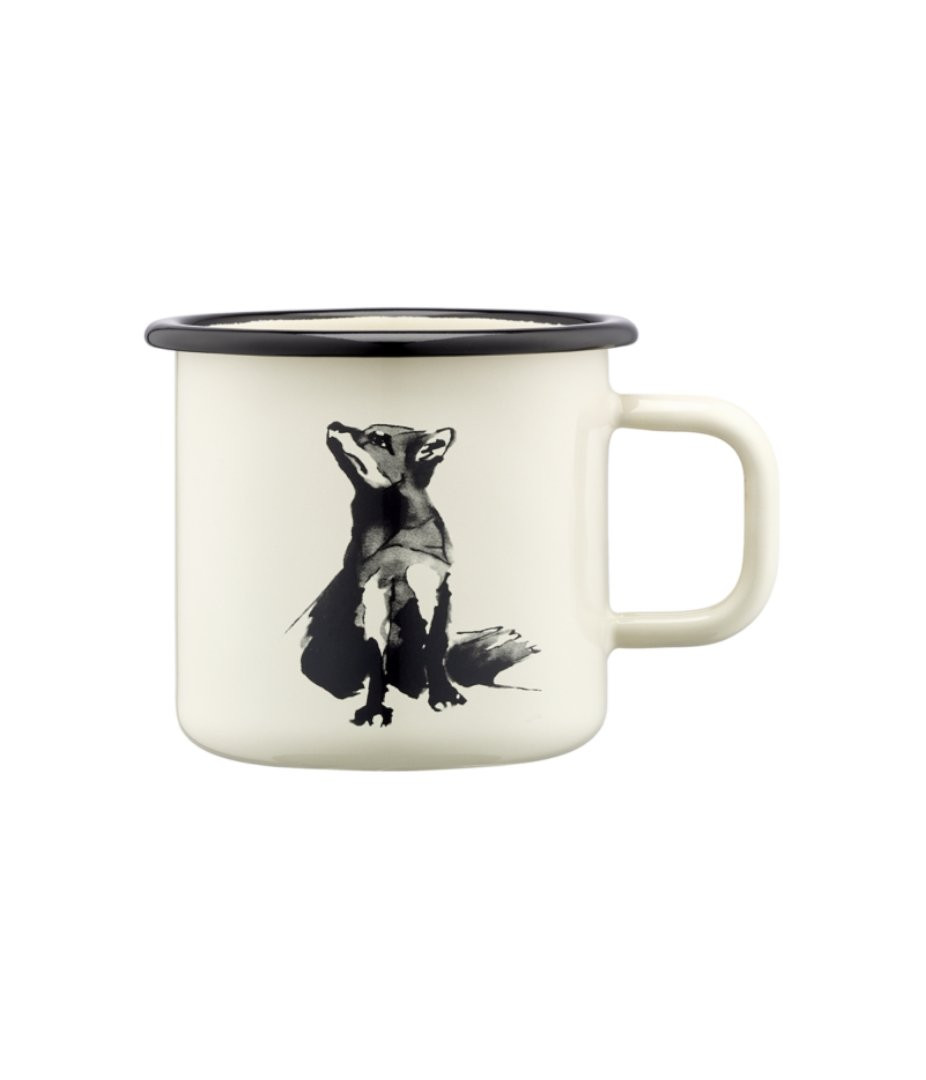 Tasse en émail Muurla Enamel Mug 3,7dl Renard / Fox