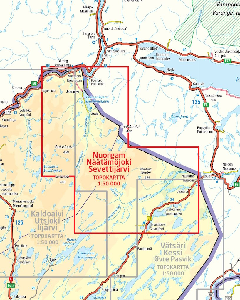 Nuorgam Näätämöjoki Sevettijärvi