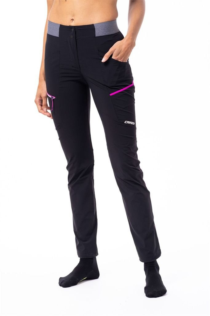 Ultra-lightweight and breathable hiking trousers Crazy Pant Traverse Woman - Pop