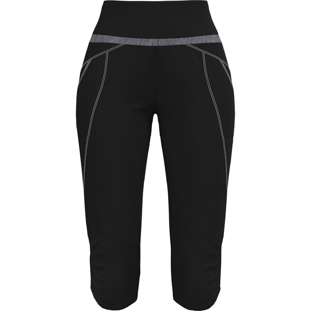 Lightweight hiking capri trousers Crazy Mid-Short Exit Woman - Noir/ Black