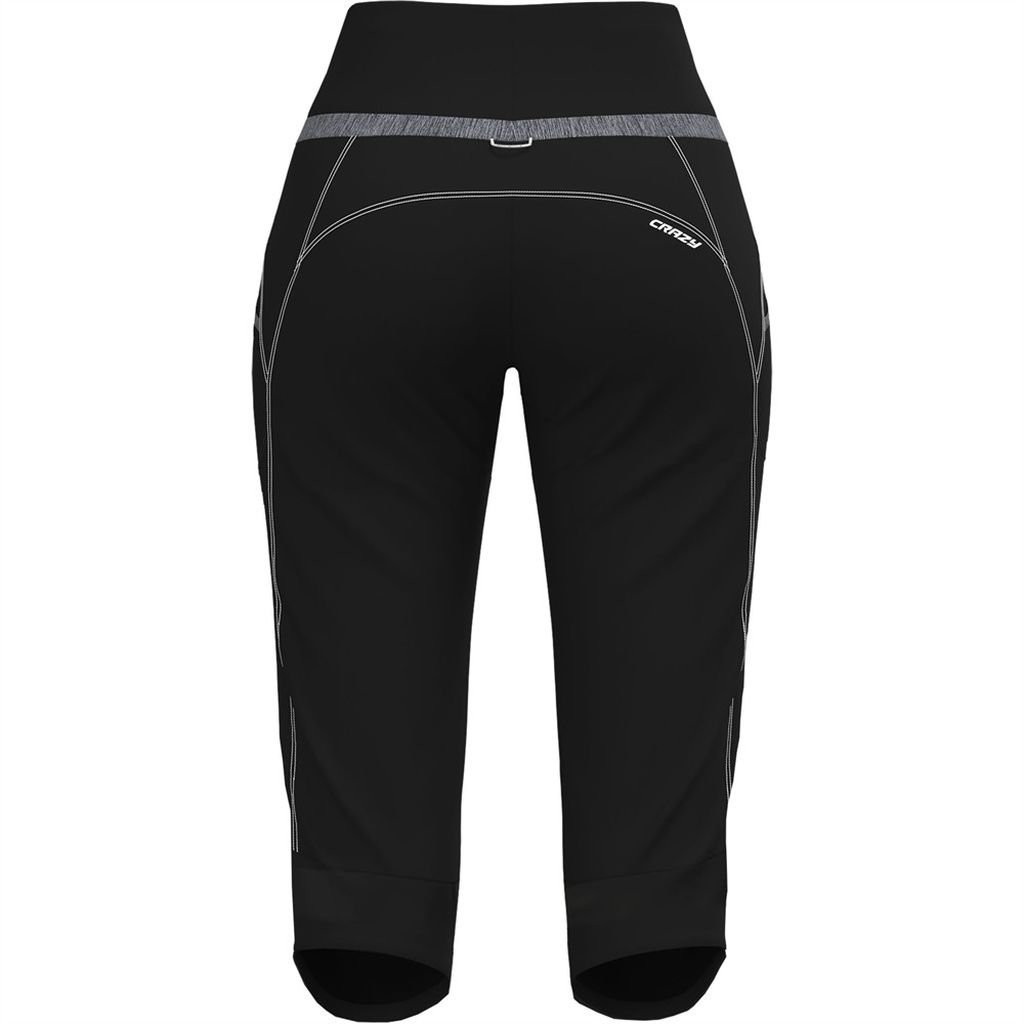 Lightweight hiking capri trousers Crazy Mid-Short Exit Woman - Noir/ Black