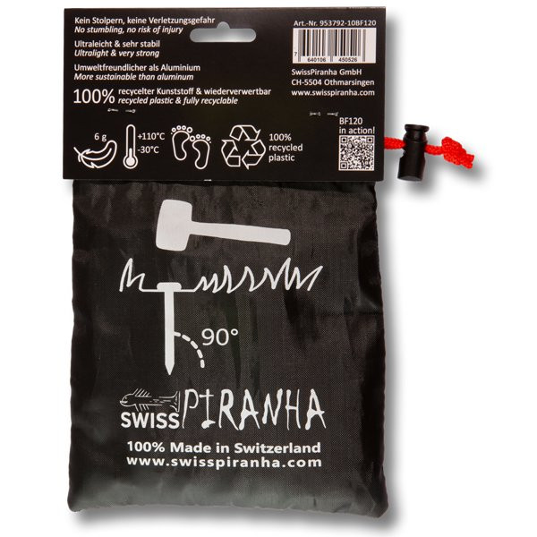 Sardine en plastique recyclé SwissPiranha BF120