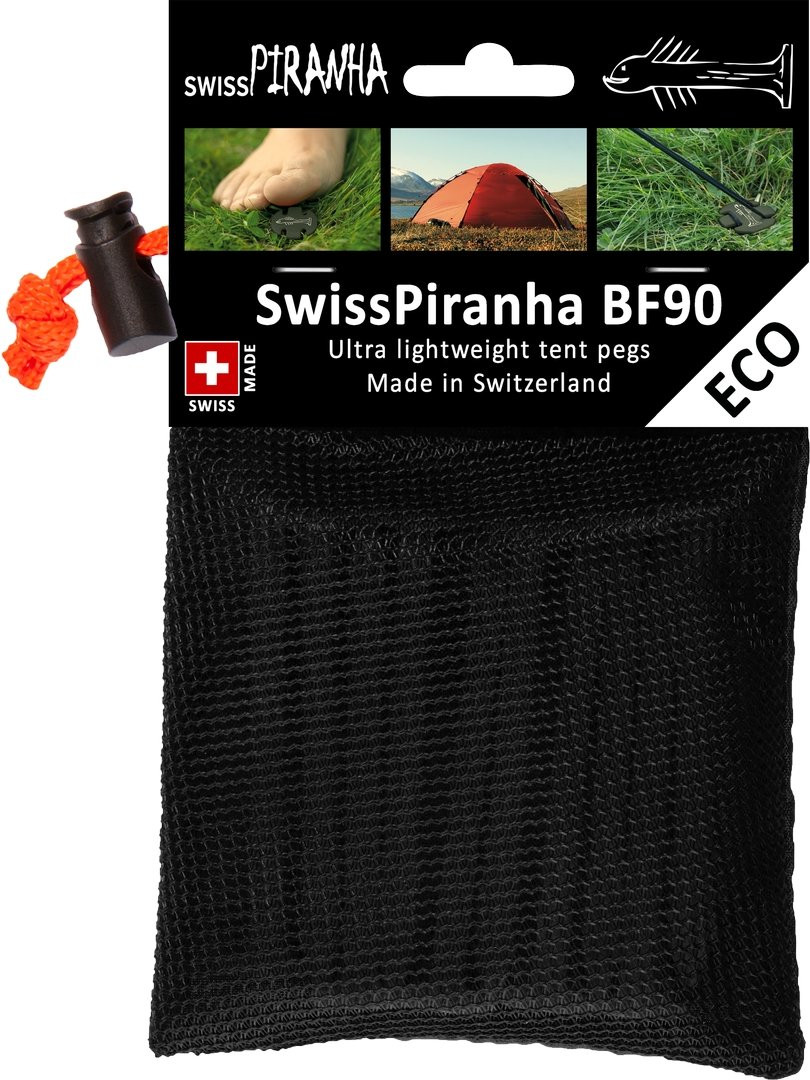 Piquets de tente recyclés SwissPiranha Pegs BF90 