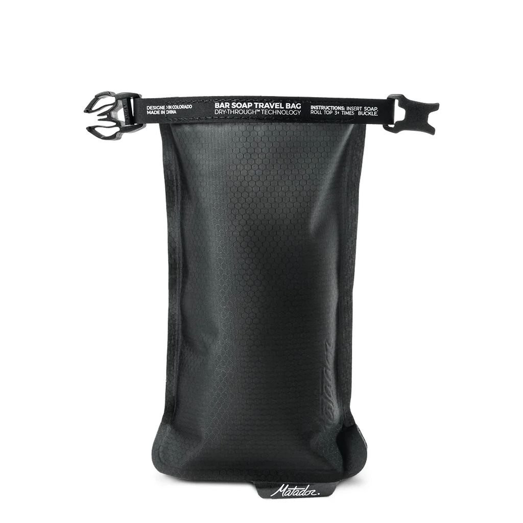 Waterproof, breathable soap bag Matador Flatpak Soap Bar Case - Gris foncé/Charcoal