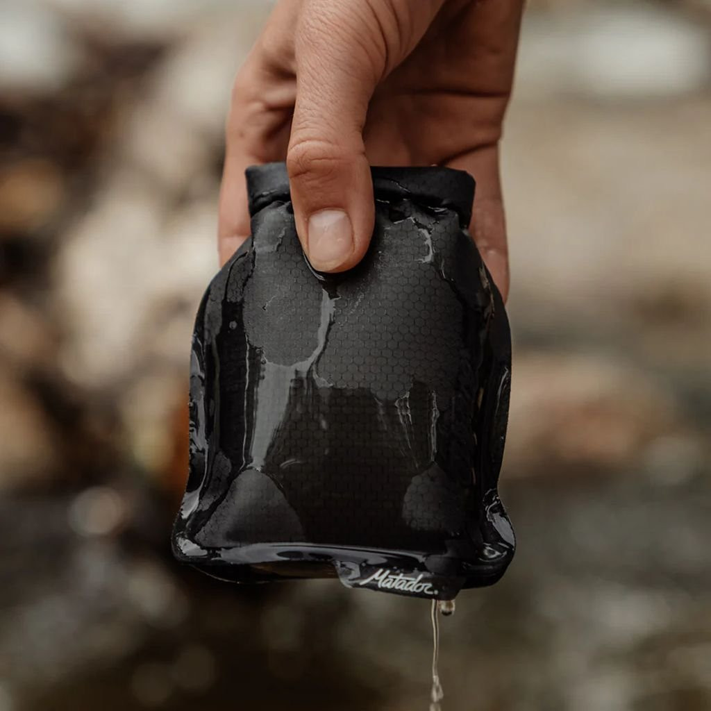 Waterproof, breathable soap bag Matador Flatpak Soap Bar Case - Gris foncé/Charcoal