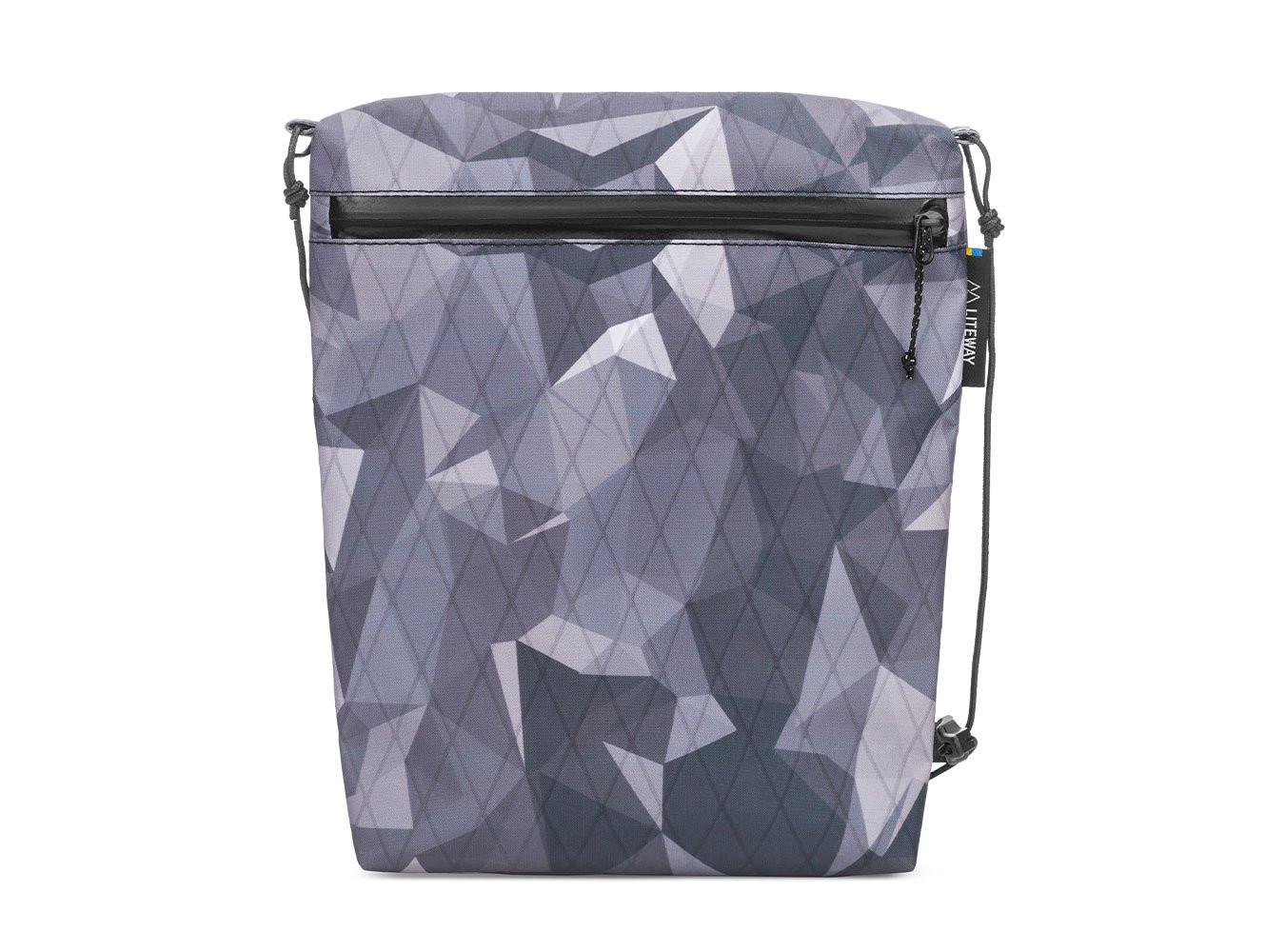 Ultra-light, hard-wearing pouch Liteway Pokkie Max-Grise/Blanche
