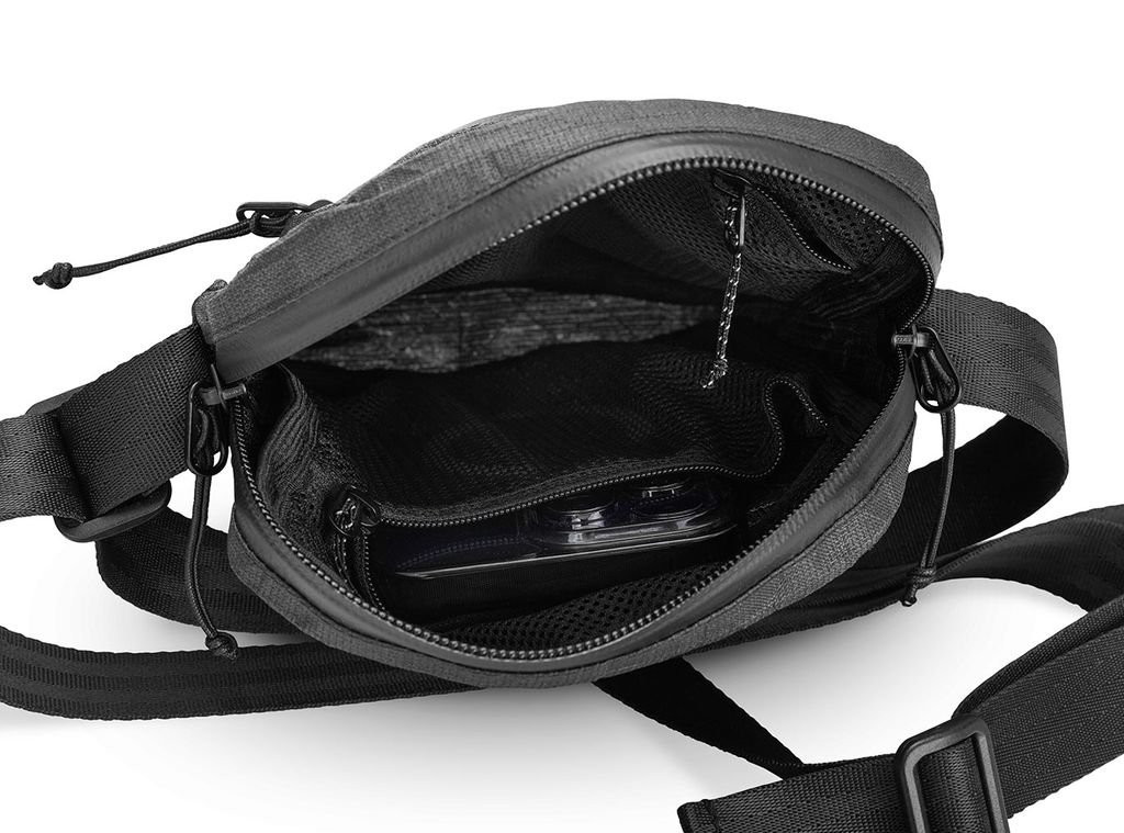 Lightweight, highly resistant pouch Liteway Messenger Max Bag Ultra-Noir/Black